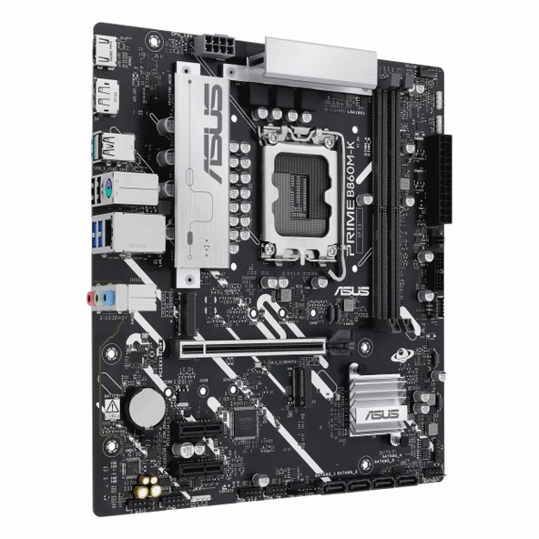 Asus Prime B860M-K DDR5 (8800MHz)OC M.2 HDMI/DP PCIe 4.0 1851P mATX Anakart - Resim 3