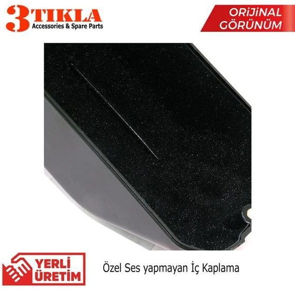 Renault Kangoo 2006 Premium HQ Lüks Delmesiz Çelik Ayaklı Gri-Siyah Kolçak - Resim 5