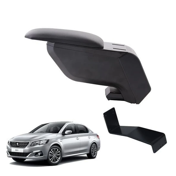 Peugeot 301 2019 Delmesiz Çelik Ayaklı Siyah Kolçak Kol Dayama ürün görseli