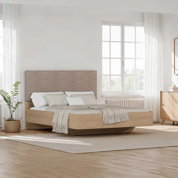 Oryana Çift Kişilik Karyola - Florida Meşe 171x120x206 cm - Resim 2