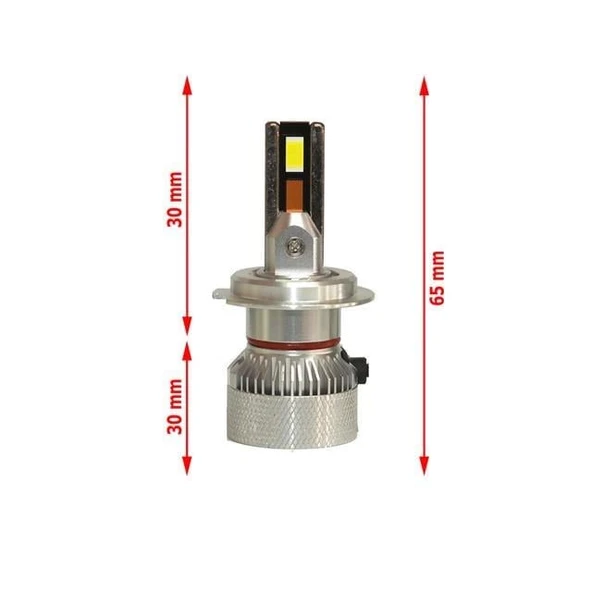 Seat Altea 2005-2015 Uzun Far Mini Cosmo Beyaz H1 Mini Led Xenon Şimşek Etkili 15000 Lümen - Resim 3