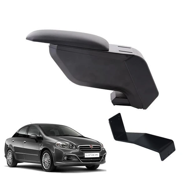 Fiat Linea 2013 Delmesiz Çelik Ayaklı Siyah Kolçak Kol Dayama ürün görseli