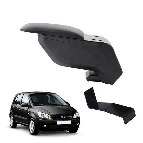 Hyundai Getz 2008 Delmesiz Çelik Ayaklı Siyah Kolçak Kol Dayama ürün görseli 1