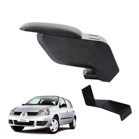 Renault Clio HB 2001 Delmesiz Çelik Ayaklı Siyah Kolçak Kol Dayama ürün görseli