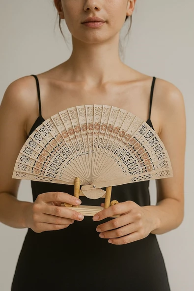 Dekoratif Bambu Yelpaze (1) - 2