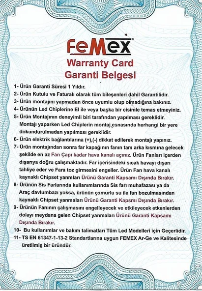 Ford C-Max II 2010-2019 Uzun Far Mini Cosmo Beyaz H1 Mini Led Xenon Şimşek Etkili 15000 Lümen - Resim 5