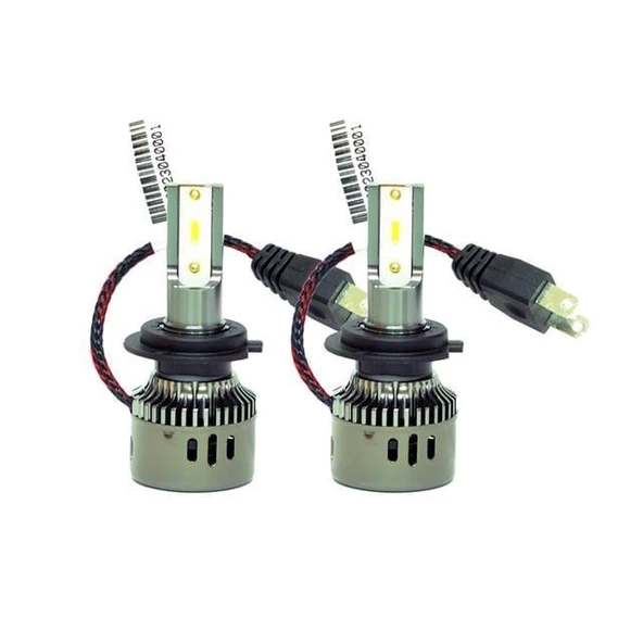 BMW 3 Serisi E46-E90 2000-2011 Kısa Far Wise Beyaz H7 Mini Led Xenon Şimşek Etkili 12000 Lümen - 1