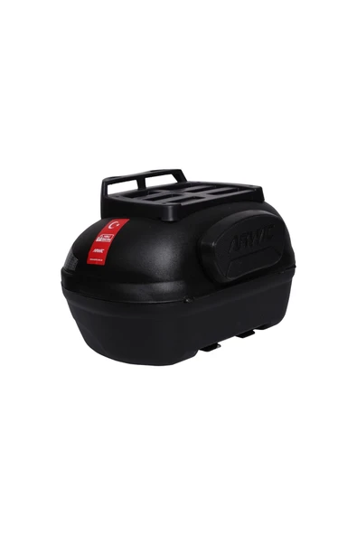 Motosiklet Çantası Arka Motosiklet Bagajı Kargo Taşıma Aparatlı Sırt Dayamalı CV46 Siyah - 2