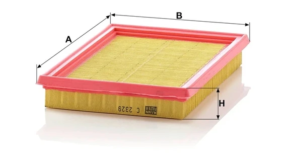 C 2329 - Hava filtresi -  MANN FILTER - Resim 2