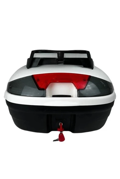 Arwic Motosiklet Arka Çanta Topcase 46 Lt Beyaz Sırt Dayamalı - 3