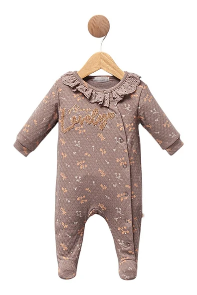 Celira Kahve Patikli Tulum 2 Ay,3 Ay,6 Ay Kız Bebek - 2