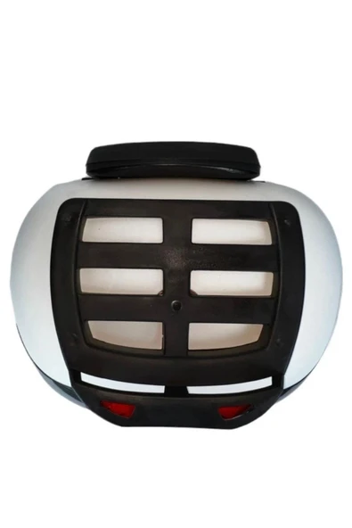 Arwic Motosiklet Arka Çanta Topcase 46 Lt Beyaz Sırt Dayamalı - 4