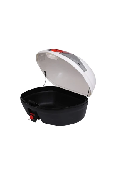 Motosiklet Çantası Arka Motosiklet Bagajı CV46 Beyaz - 5