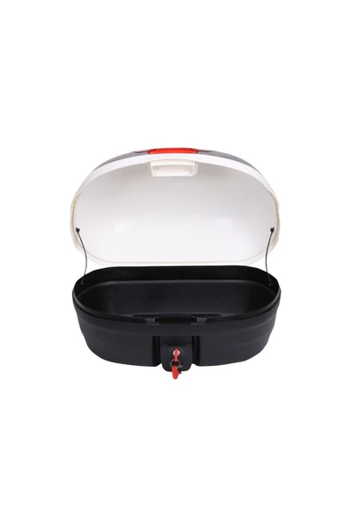 Motosiklet Çantası Arka Motosiklet Bagajı CV46 Beyaz - 7