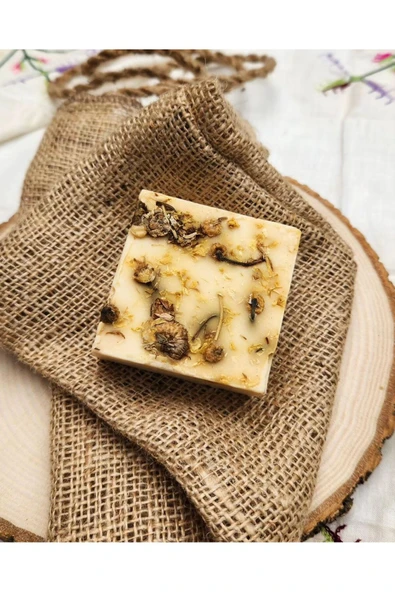 Papatya Sabunu El Yapımı %100 Organik Doğal Sabun 125 Gram ürün görseli