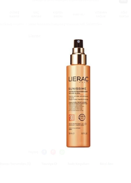 LİERAC SUNİSSİME 150ML ürün görseli