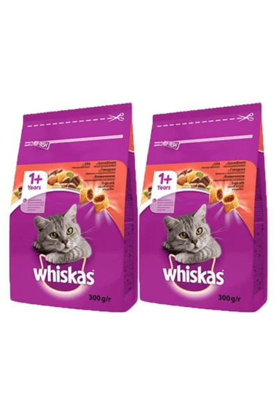 Sığır Etli Yetişkin Kediler İçin Kuru Tam Mama 300 gr X ürün görseli