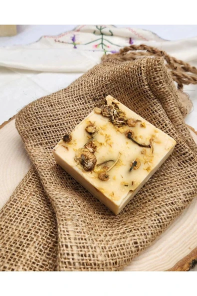 Papatya Sabunu El Yapımı %100 Organik Doğal Sabun 125 Gram - Resim 2