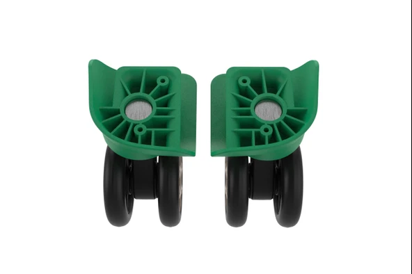 Keo-Plus PP Valiz Tekerleği Sağ ve Sol Yeşil Renk - Resim 4