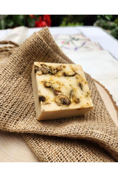 Papatya Sabunu El Yapımı %100 Organik Doğal Sabun 125 Gram - Resim 3