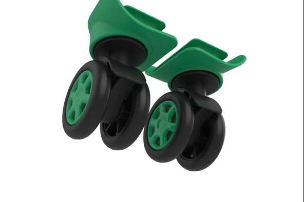 Keo-Plus PP Valiz Tekerleği Sağ ve Sol Yeşil Renk - Resim 3