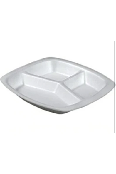 3 Gözlü Köpük Tabak Tabldot 200’lü ürün görseli