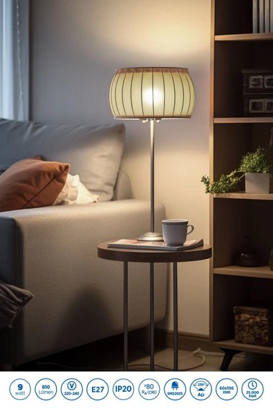 RTL01113-5 Rother A60 LED Ampul 9W E27 810 Lümen 4500K Gün Işığı Enerji Tasarruflu Ampul 5 Adet - 3