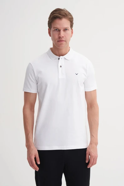 CAZ 4615 POLO YK.LCY SÜP. T-SHIRT BEYAZ ürün görseli 1