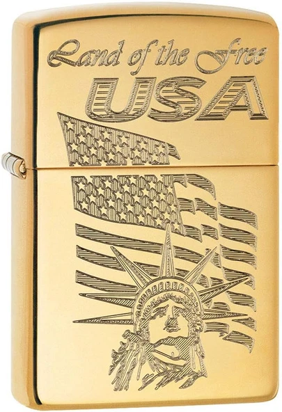Zippo Land Of The Free USA - Özgürlükler Ülkesi Dizayn Çakmak ürün görseli 1
