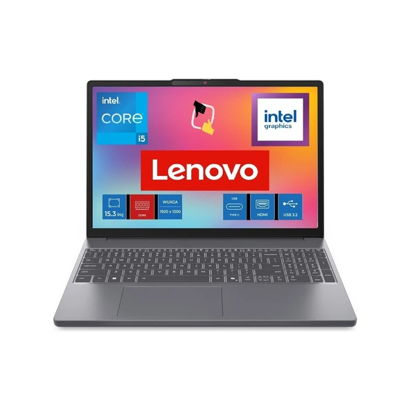 Ideapad Slim 3 Intel Core I5 13420H 40GB 1tb SSD W11P 15.3" Wuxga Taşınabilir Bilgisayar 83K1004ETR + Csrtech Çanta