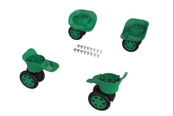 Keo-Plus ABS Valiz Tekerleği Çift Teker Yeşil Renk ürün görseli