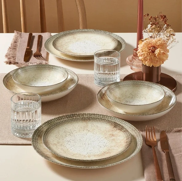 Güral Porselen Camelia 24 Parça Yemek Takımı Dg 31823 - 2