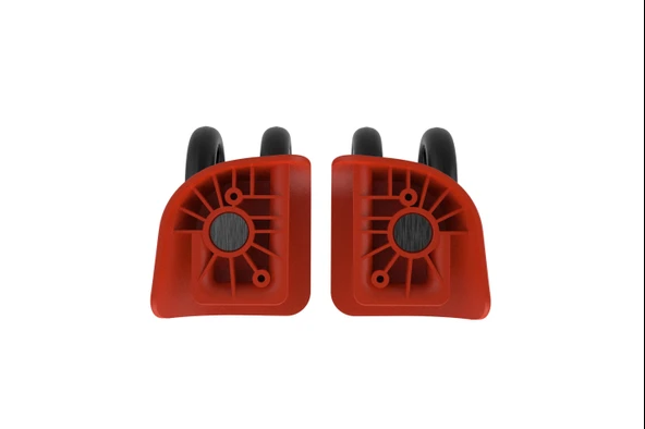 Keo-Plus PP Valiz Tekerleği Sağ ve Sol Kırmızı Renk - Resim 2