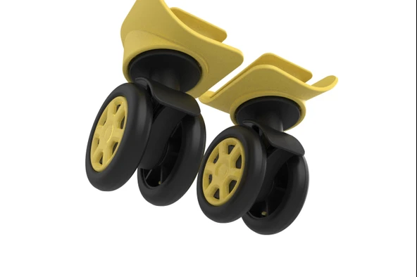 Keo-Plus PP Valiz Tekerleği Sağ ve Sol Sarı Renk - Resim 3