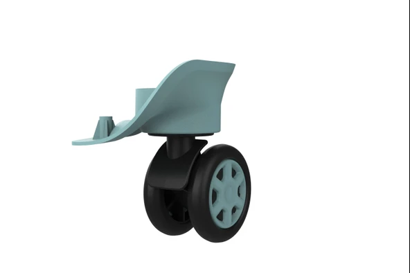 Keo-Plus ABS Valiz Tekerleği Çift Teker Turkuaz Renk - Resim 3