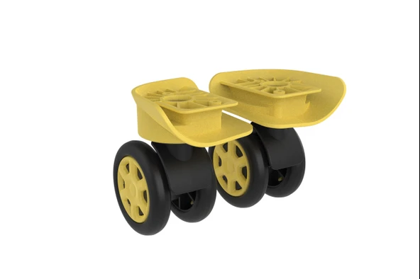 Keo-Plus PP Valiz Tekerleği Sağ ve Sol Sarı Renk ürün görseli