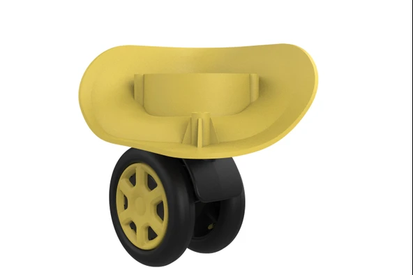 Keo-Plus ABS Valiz Tekerleği Çift Teker Sarı Renk - Resim 4