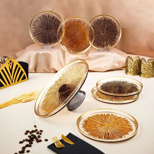 Fecra Mystic 7 Parça Ayaklı Sunum Seti