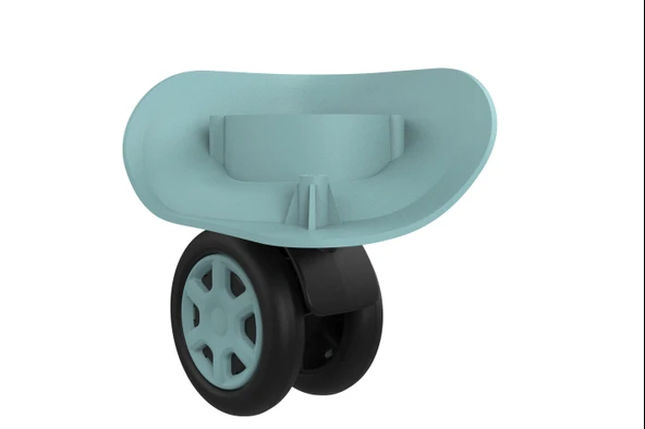 Keo-Plus ABS Valiz Tekerleği Çift Teker Turkuaz Renk - Resim 4