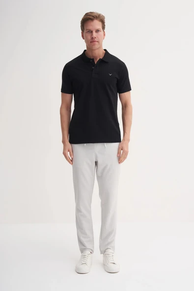 CAZ 4615 POLO YK.LCY SÜP. T-SHIRT SİYAH - Resim 2