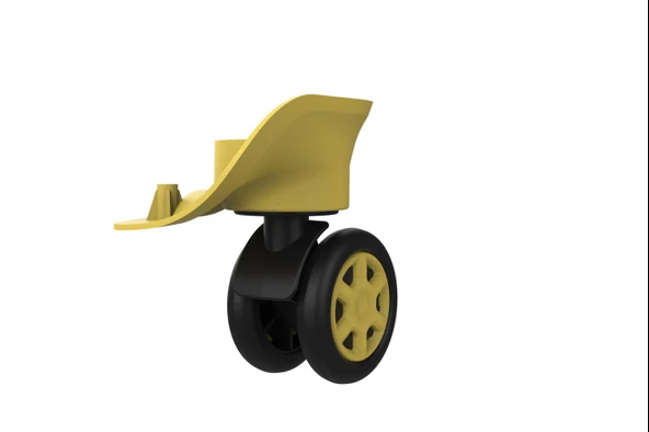 Keo-Plus ABS Valiz Tekerleği Çift Teker Sarı Renk - Resim 3