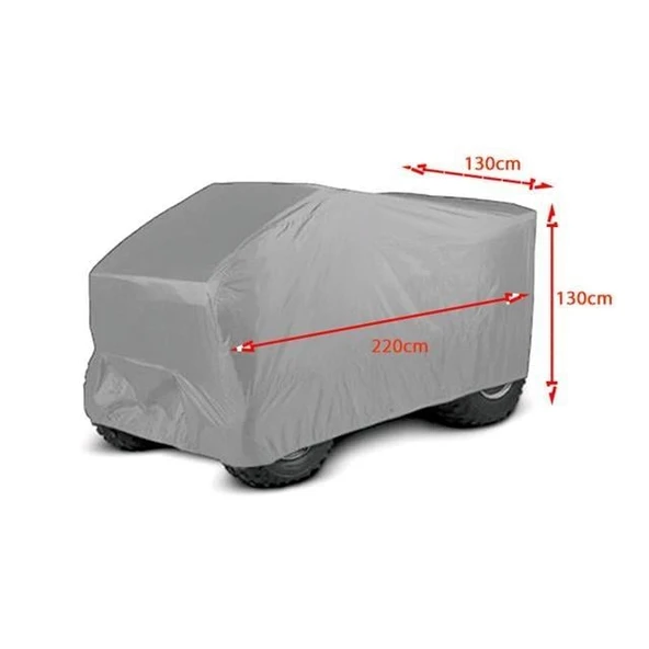 800 CC ATV 4 Mevsim Kullanımlı, Su Ve Toz Dan Koruyan Miflonlu Araç Örtüsü ürün görseli