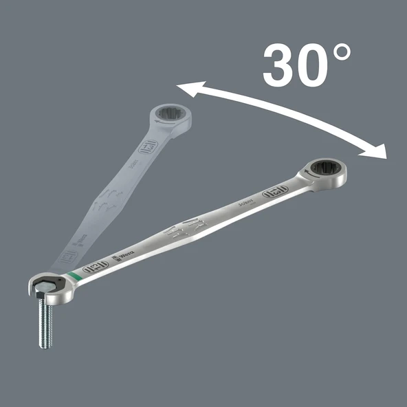 Wera 6007 Joker SB Açık ağız cırcırlı kombine anahtar, uzun dizayn, 13 x 245 mm - 8