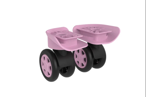 Keo-Plus PP Valiz Tekerleği Sağ ve Sol Pembe Renk ürün görseli