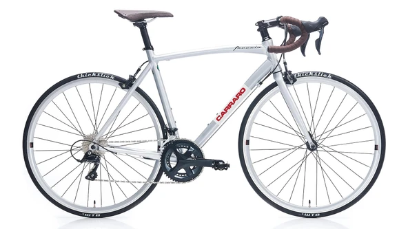 Carraro Freccia Sora 18 Vites Kumpas Fren 28 Jant Yol Yarış Bisikleti Gümüş Beyaz Kırmızı 58 Kadro - 1
