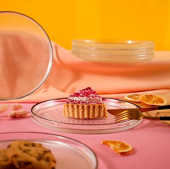 Fecra Loren 6 Parça Servis Seti 21 cm Siyah Fileli - 2