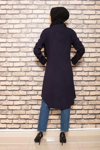 Moda Çizgi Desenli Tunik - 3