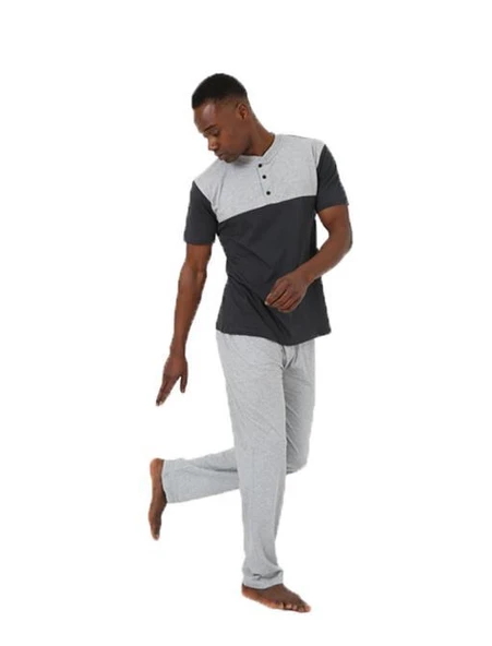 Moda Çizgi Erkek 3'lü Pijama Takım 6825 - Resim 4