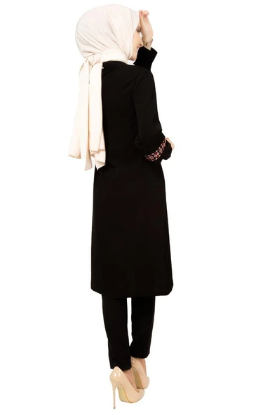 Moda Çizgi Desenli Tunik - 4