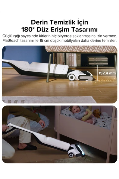 Flexi Pro Dikey Robot Süpürge Beyaz - 6